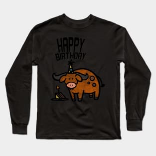 Bull Birthday Long Sleeve T-Shirt